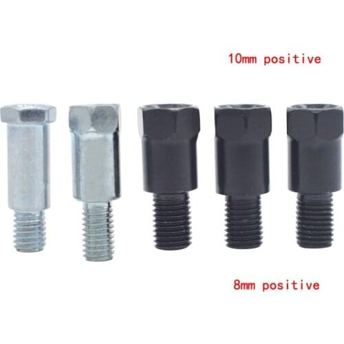 2pcs 10mm to 8mm positive longer adapter screws motorcycle electric car mirror adapter screw conversion screw