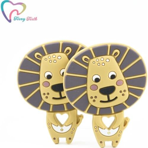 2 PCS Cartoon Elephant Baby Teether Chewable Rodent Food Silicone Teething Soother Accessories Cartoon Animal Elephant Teethers