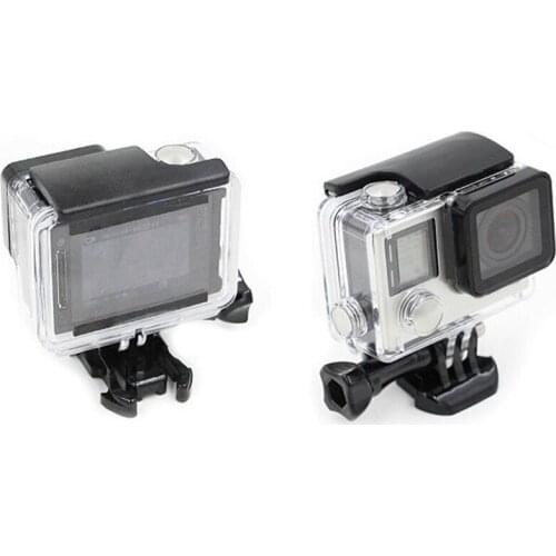 For Go Pro Accessories Waterproof Case 45m Underwater Diving Shell Cover Housing Skeleton Frame for Gopro Hero 4 3+ VP605