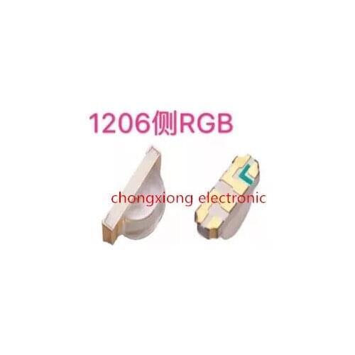 Free shipping 1000PCS/lot FREE SHIPPING 3216 1206 Right Angle Side View RGB 1204 RGB Clear Ultra Bright SMD LED Indication 1204