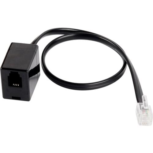 Free Shipping Telephon handset/Headset Extension RJ9 Modular Male Plug to Female Socket Adapter Cable