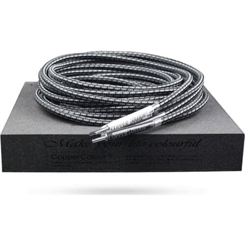 CopperColour CC 5N OFC MOON audiophile loudspeaker cable Banana Plug HIFI speaker cable A Pair Customizable length