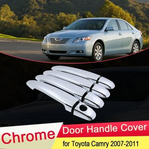 For Toyota Camry Daihatsu Altis XV40 2007 2008 2009 2010 2011 Luxuriou Chrome Door Handle Cover Trim Car Set Styling Accessories