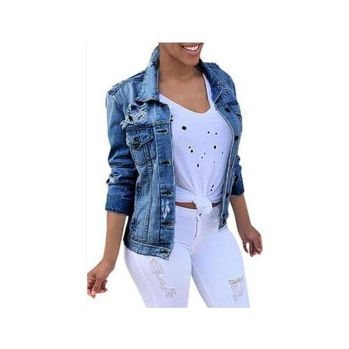 Jeans jacket womenplus size 5XL Denim Jackets Vintage Casual Coat Female Basic Coats for Outerwear jaqueta feminina casaco