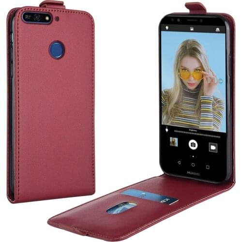 Flip Case for Huawei Y7 2018 LDN-L01 LDN-LX2 LDN-LX3 5.99'' Leather Case for Y7 2018 Phone Case