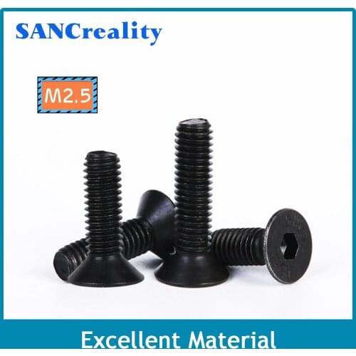 Grade 12.9 M2 M2.5 M3 M4 M5 M6 Alloy Steel Hexagonal Countersunk Screw Flat Head Screw Bolt