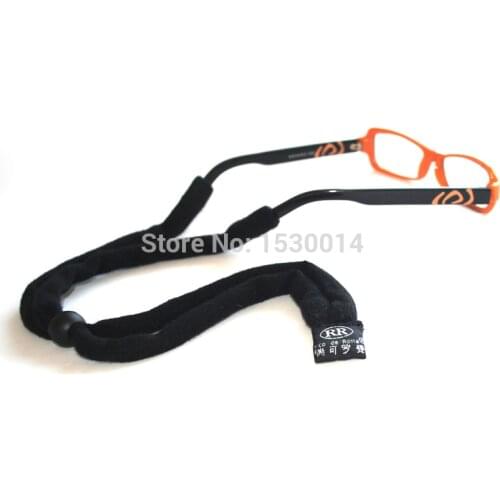 Eyeglass soft stretchy cotton croakies suiters eyewear chain adjustable eyewear retainer cord