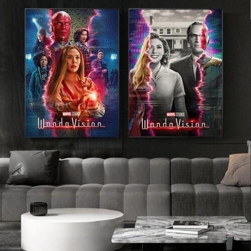 5D DIY Full Drill Diamond Painting Marvel TV Superhero Wanda Vision Diamond Mosaic Embroidery Cross Stitch Kits Home Decor Gift