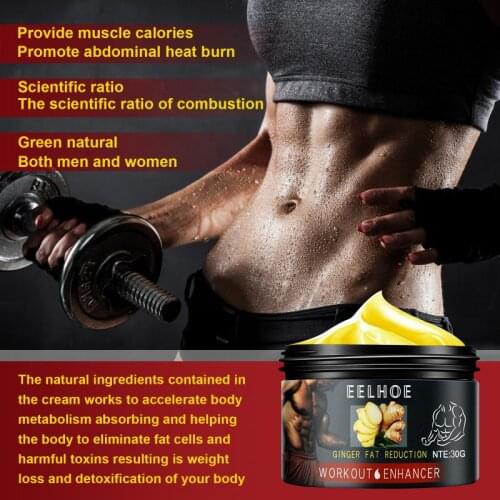 NEW Eelhoe ginger fat burning abdominal cream men and womens fitness shaping cream to strengthen abdominal muscle slimming