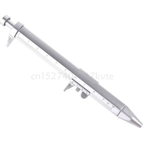 Plastic Ballpoint Pen Vernier Caliper Ruler Multifunction 2in1 Gel Pens Rules