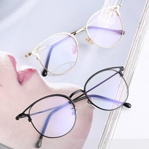 Polygon Metal Glasses Women Blue Light Blocking Glasses Frame Men&Women Computer Goggles Eyeglasses Optical Spectacle Frame