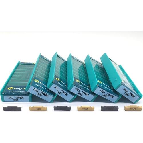 Sale 10PCS TDC2 TDC3 TDC4 TT9030 TT9080 Carbide Inserts Cutting Lathe Grooving Turning Tools CNC Tools