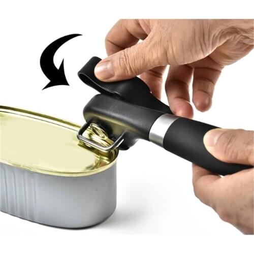 Manual Can Opener Professional Handheld Corkscrew Universal Stainless Steel Side Cut Can Knife Portable Jar Openers Kitchen Tool