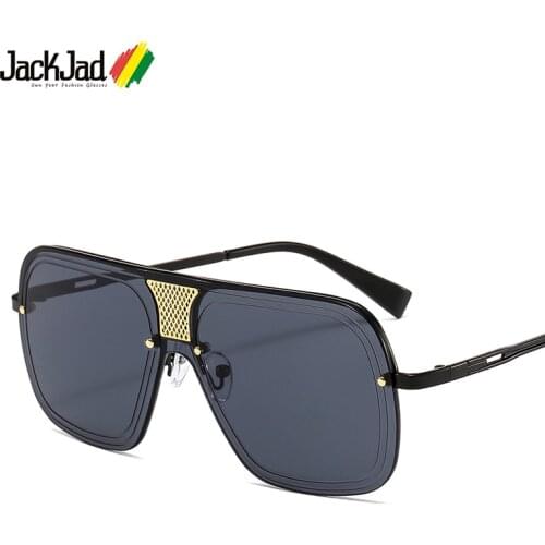 JackJad 2020 Fashion Cool Semi-Rimless Square Endurance Style Sunglasses Men Popular Brand Design Sun Glasses Oculos De Sol 2041