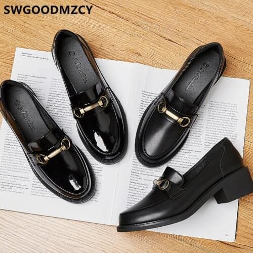 Mid Heel Shoes Chunky Heels Party Shoes Elegant Shoes For Woman Black Heels Pumps Fashion Chaussure Mariage Femme Kadın Ayakkabı