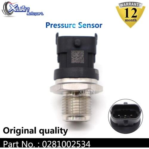 XUAN 1800Bar 0281006158 Fuel Rail Pressure Regulator Sensor For OPEL VAUXHALL ASTRA ANTARA CORSA SIGNUM VECTRA ZAFIRA MERIVA