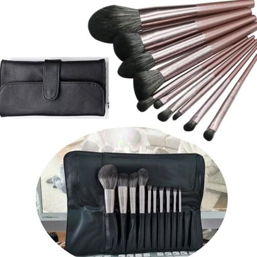 ZNYBEAUTY 10 Wooden Rod Makeup Brushes 10 PCs Makeup Set Brush Suit Quick-Drying Hair Makeup Tools Brush Wholesale