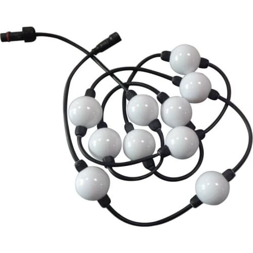 100X WS2811 diameter 360degree magic color 3D led pixel ball light source DC12V express free shipping