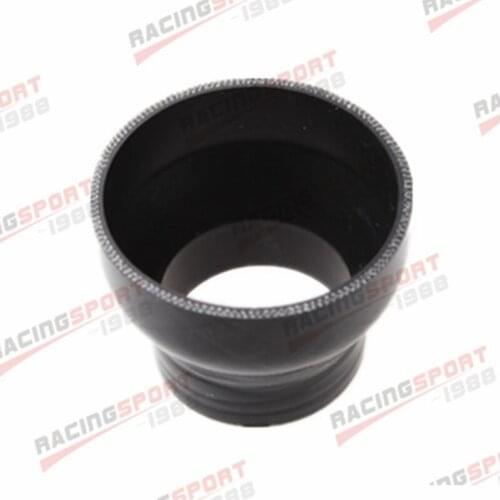3 Ply 3.5" To 2.5'' Inch Straight Reduce 76.2mm Silicon Hose Coupler Pipe Black/Red