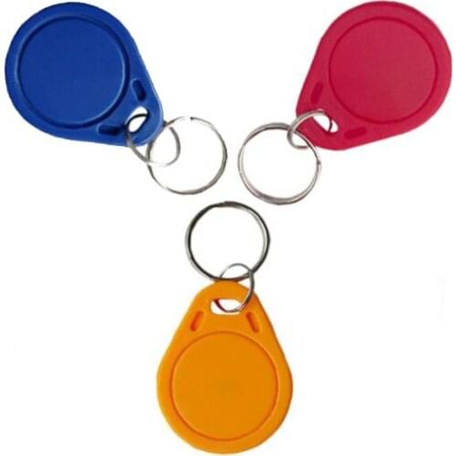 300pcs 13.56MHZ tags 1K memery S50 ABS waterproof ISO Smart IC Key Fobs Card Tag