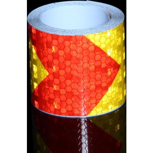 5m x 5cm Safety Warning Tape Reflective Tape Self adhesive Tape Reflective Strip Traffic Reflective Stickers Safety Warning Film