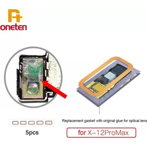 10pcs Optical Ling Lens Film Replacement Gasket with Original Glue for Optical Lens Fix Face ID Location