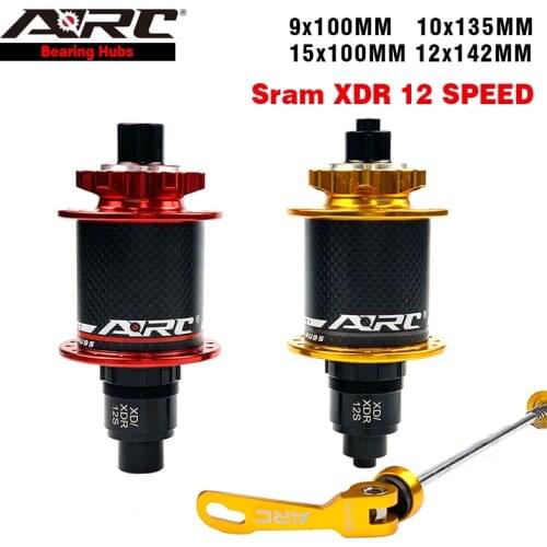 ARC 32 Holes Carbon Fiber Mountain Bike Hub Front hub 9x100 15x100 Rear hub 10x135 12x142 Sram XDR 12 Speed 6 Pawls 114 Clicks