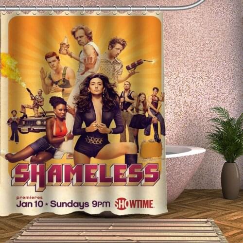 Shameless Shower Curtain Eco-friendly Modern Fabric polyester Custom Bath Curtains Home Decor Curtains