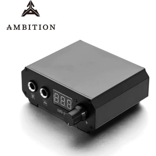 Ambition Mini Tattoo Power Supply Eazy to carry LCD screen equipment tools For Rotary Tattoo Machine Gun