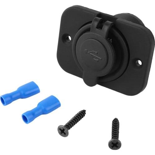 Black 4.5 X 4.1x4.1 cm Waterproof Durable Short Charging Time 5V/3.1A Dual USB Car Vehicle Cigarette Lighter Chargers