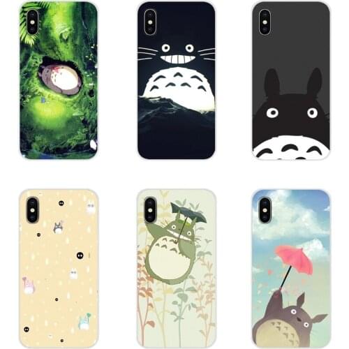 For Apple iPhone X XR XS 11 12Pro MAX 4S 5S 5C SE 2020 6S 7 8 Plus ipod 5 6 Accessories Phone Cases Covers Cartoon Totoro
