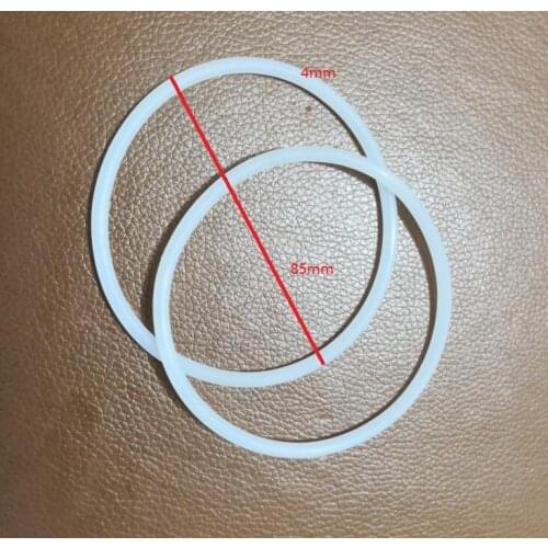 White Silcone Gel Water Filter Parts Filter Housing Rubber Seal Ring diameter 85mm thickness 4mm