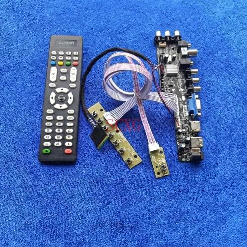 HDMI-compatible USB AV VGA DVB 1600*900 Digital signal Fit B156RW01/LP156WD1 Monitor controller board 40Pin LVDS LCD/LED DIY Kit