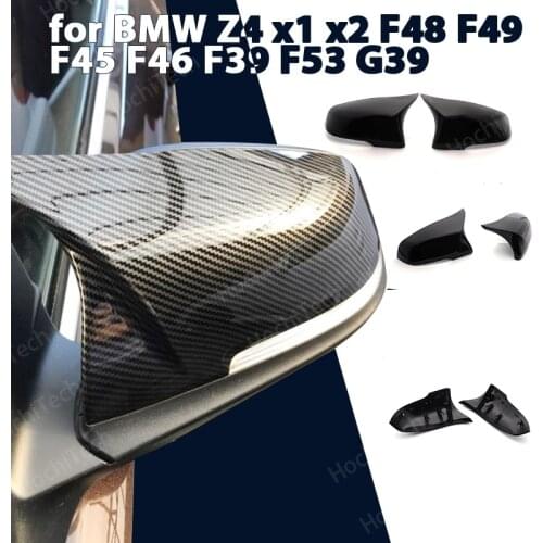 2pcs Excellent Rearview Replacement Carbon Fiber Pattern For BMW 2 series Z4 x1 x2 F48 F49 F45 F46 F39 F53 G39 Mirror Cover caps