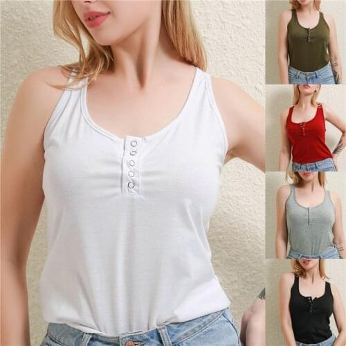 Sexy Strap Camisole Womens Female Single-Breasted Tank Camis Summer Clothes Contrast Color Skinny Tank Vest Vest Top Streetwear