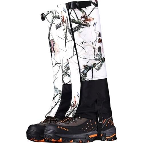 Men/Women Outdoor Hiking Snow Camouflage Skiing Legging Gaiters Climbing Hunting Waterproof Leg Protection Guard Breathable