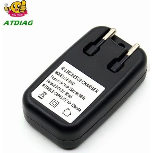 Newest 3.6V CR2032 LIR2032 LIR2025 Coin Button Cell rechargeable lithium battery Travel Charger Free Shipping