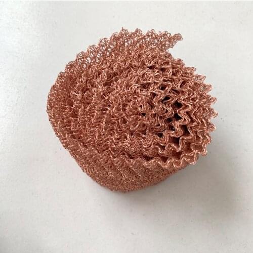 1m 4 Wires Pure Copper Mesh Woven Filter Sanitary Food Grade For Distillation Moonshine Home Brew Beer 100mm Width