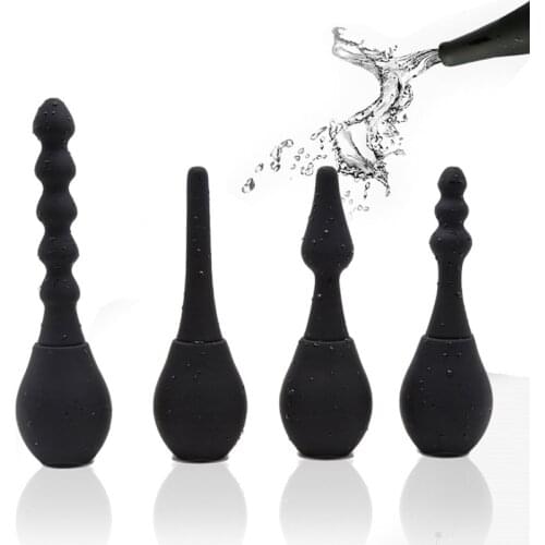 Sex Toys Silicone Anal Cleaner Vagina Cleaning Dirty Removal Ass Douche Enema Anal Butt Plug Anal Beads Sex Toys For Women Men