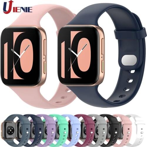 Silicone Watch Band for OPPO Watch 41mm 46mm Strap Sport Oppo Bracelet Watchband Replacement Wristband Correa Accessories