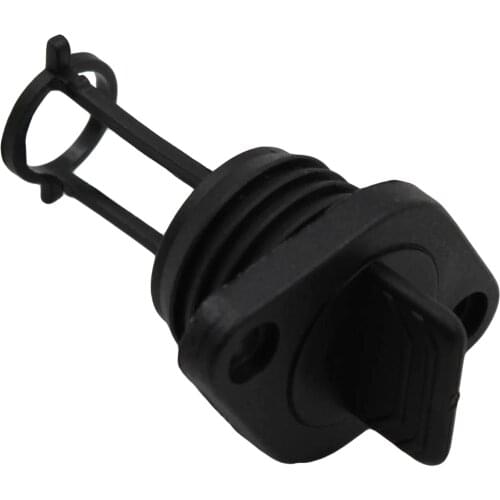 Retaining Screw Type Drain Plug for Canoe Kayak Boats Marine Black