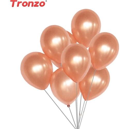 Tronzo 12inch Rose Gold Wedding Balloons Wedding Decoration 20pcs Latex Air Balloons Birthday Party Decorations Kids Favors