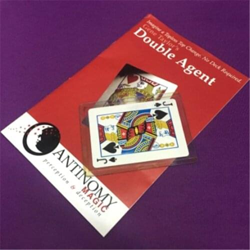 The Double Agent Magic Tricks For Magician Card Magic Show Kit,Magic Props For Stage,Magic Accessories For Magicians