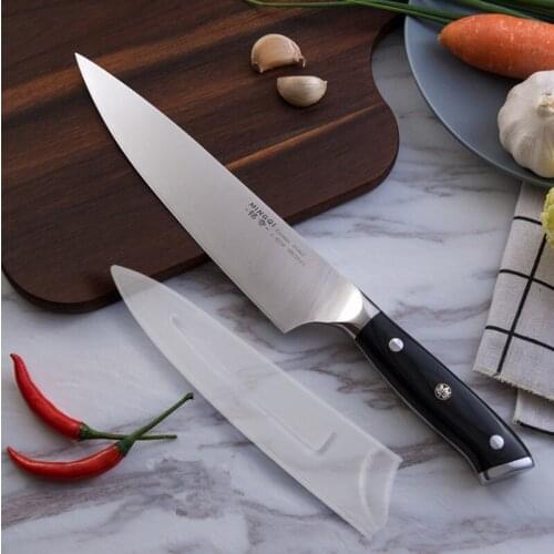 High Quality Stainless Steel Knife Seamless Welding Resin Fibre Handle High Carbon Blade Utility Chef Chopping Knife Cooking