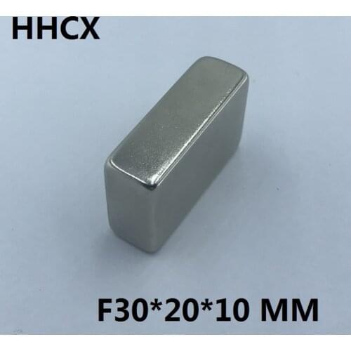 1pcs/lot Magnet 30x20x10 N35 Strong mm Square NdFeB Rare Earth Magnet 30*20*10 Neodymium Magnets