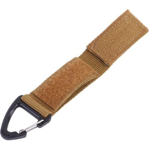 2018 Outdoor Tactical Backpack Triangle Carabiner Tools Nylon Key Hook Webbing Buckle Hanging System Molle Belt Buckle