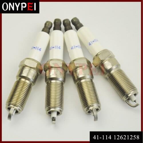 4pcs/lot Iridium Spark Plug 41-114 12622441 For Cadillac Chevrolet GMC