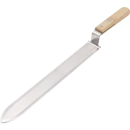 40cm Serrated Blade Honey Knife Beehive Beekeeping Scraper Uncapping Stainless Steel Bee Hive Tools Honey extractor Equipment