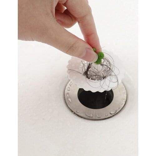 5pcs/set Anti-blocking Kitchen Sink Garbage Filter Household Bathtub Hair Catcher Stopper Shower Drain Hole Filter