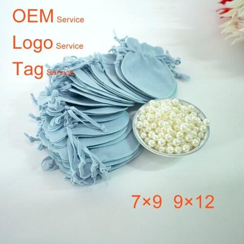 50pcs/Lot Round Bottom Velvet Pouches Wedding Gift Bag Jewelry Packing Bag Perfume Lip Gloss Pouches Can Customized Logo